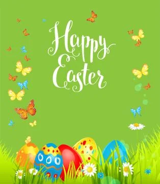 Positive easter background Stock Illustration