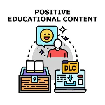 Positive educational content providing engaging learning experience Stock Illustration