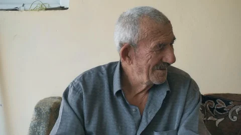 Positive elderly man Stock Footage 95679617