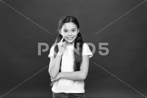 Positive emotions. Child care and upbringing. Kid smiling cute face live Stock Photos