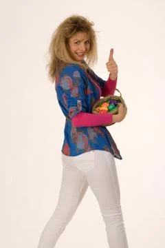 Positive fashionable Easter Stock Photos