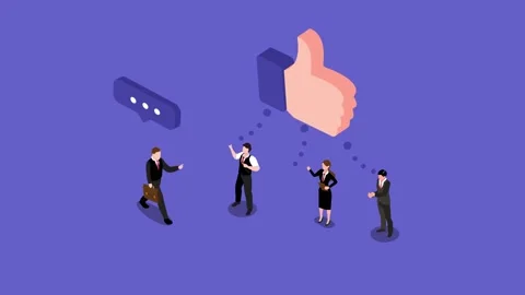 Positive Feedback and Influence: Inspiring Others 3d animation cartoon Stock Footage 302533394