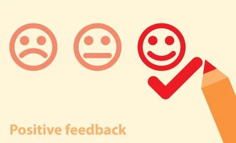 Positive feedback concept Stock Illustration