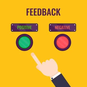 Positive feedback concept Stock Illustration