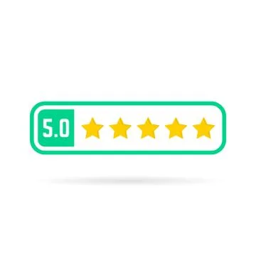 Positive feedback frame like five stars Stock Illustration