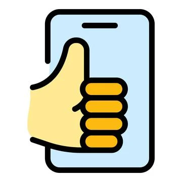 Positive feedback icon vector flat Ilustración de archivo