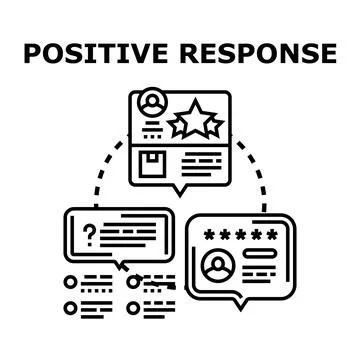 Positive feedback loop with customer reviews Illustrazione stock