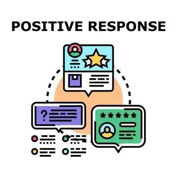 Positive feedback loop with customer reviews Stock Illustration
