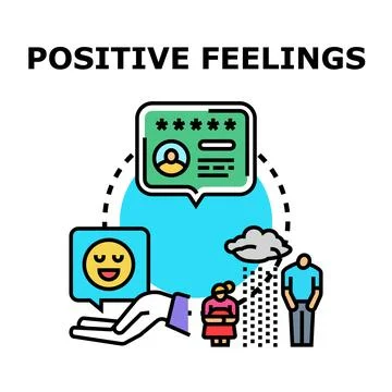 Positive feelings feedback evaluation concept Stock Illustration
