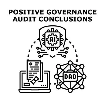 Positive governance audit conclusions concept illustration Stock Illustration