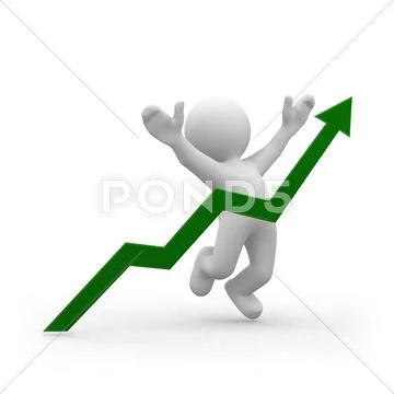 Positive graph Stock Illustration