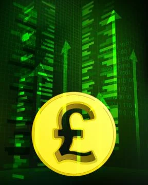 Positive growth data in british countries vector illustration Stock Illustration