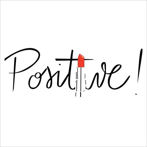 Positive Stock Illustration