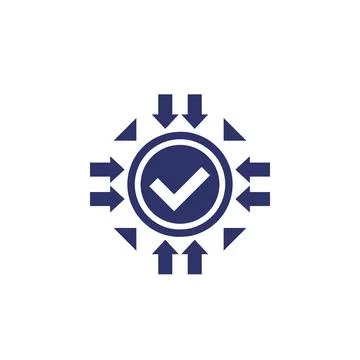 Positive impact icon on white, vector 스톡 일러스트