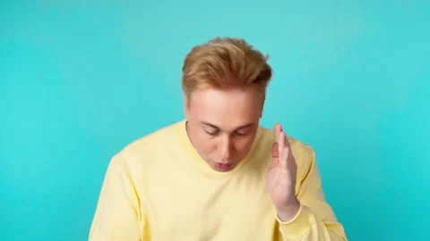 Positive man dancing having fun rhythm to music, enjoying life, entertainment. C Stock Footage 244913222