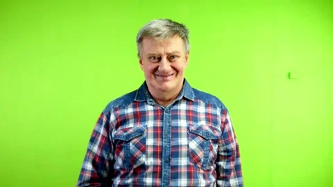 Positive man looking at camera nodding head, yes. Stock Footage 258181138