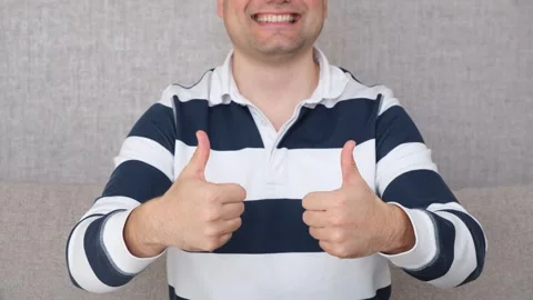 Positive man okey Stock Footage 266249111