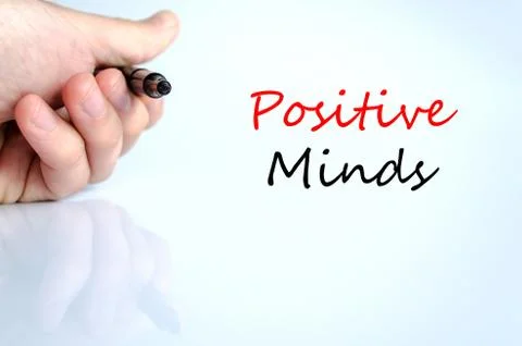 Positive minds Text Concept Stock Photos