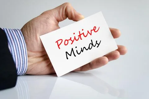 Positive minds Text Concept Stock Photos