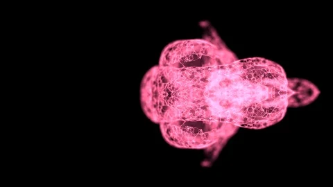 Positive mindset concept. Abstract visualization of human brain frame from tiny Stock Footage 121810545