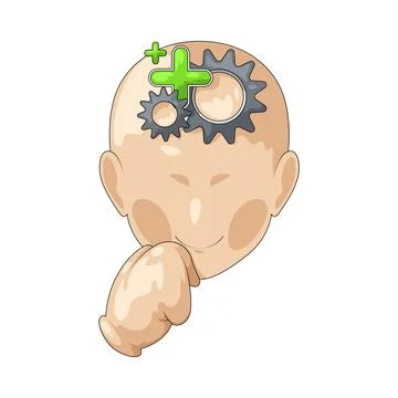 Positive mindset illustration Stock Illustration
