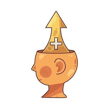 Positive mindset illustration Иллюстрация
