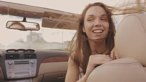 Positive model riding and having fun Stock Footage 146108738