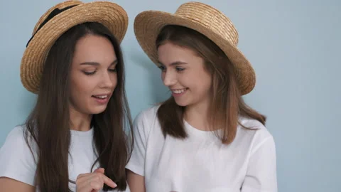 Positive models looking at smartphone screen. Using apps Stock Footage 161421388