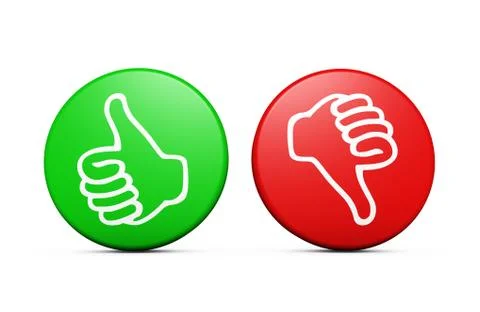 Positive Negative Customer Feedback Buttons Stock Illustration