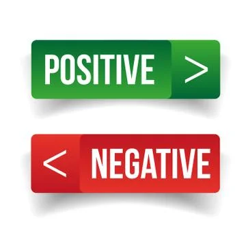 Positive Negative sign button Stock Illustration