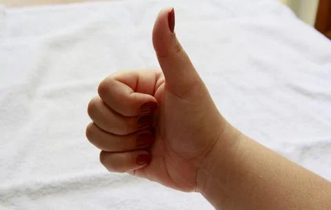 Positive or like hand Stock Photos