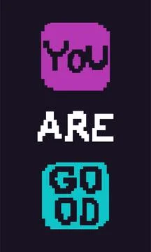 Positive Pixels Stock Illustration