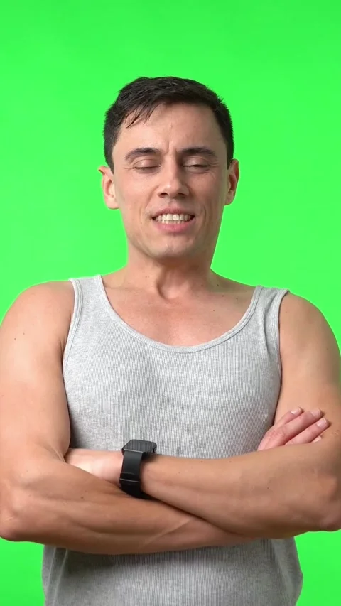 Positive runner in activewear looking at camera Stock Footage 245075813