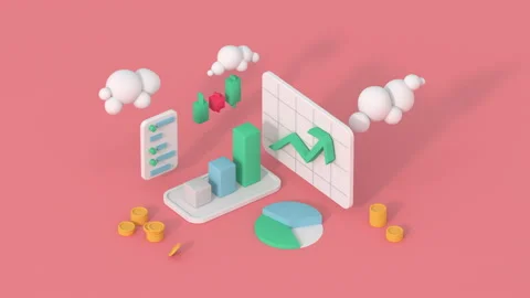 Isometric Statistics Stock Footage ~ Royalty Free Stock Videos | Pond5