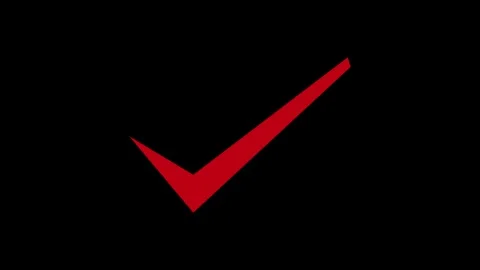 Positive Status Check Icon Animation with Smooth Reveal Effect Stock Footage 337016553