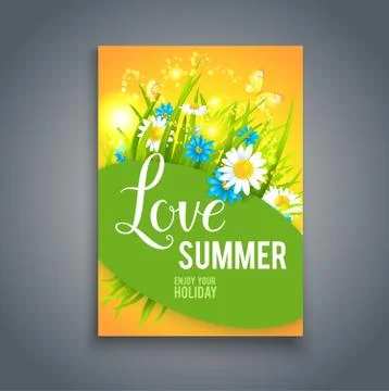 Positive summer card Stock Illustration