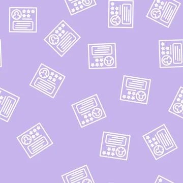 Positive testimonial line vector seamless pattern Stock Illustration