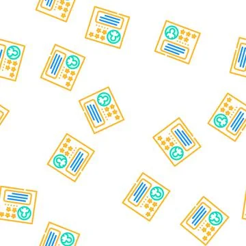 Positive testimonial vector seamless pattern Stock Illustration