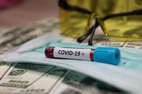 Positive testing at covid-19 Stock Photos