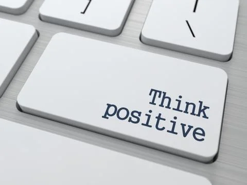 Positive Thinking Concept. Illustrazione stock