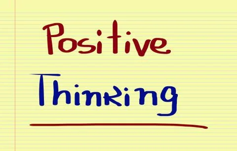 Positive Thinking Concept Ilustración de archivo
