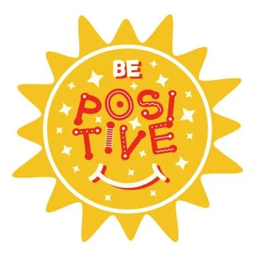 Positive thinking concept. Stock Illustration