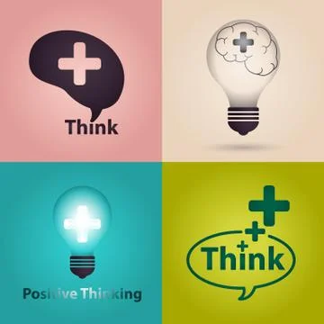 Positive thinking Illustrazione stock