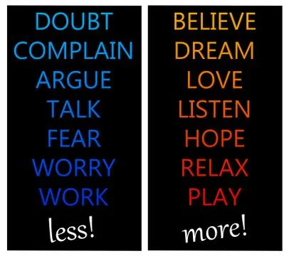 Positive thinking Illustrazione stock