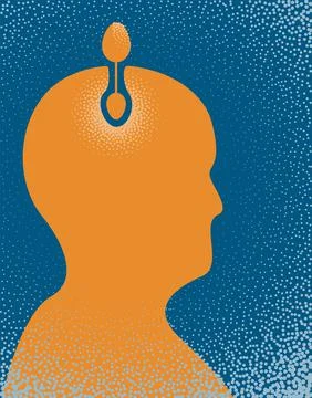 The positive thinking Stock Illustration