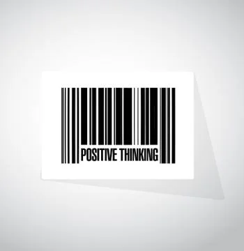 Positive thinking positive thinking sign concept Stock-Illustration