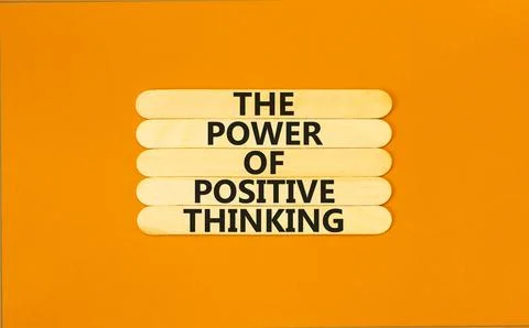 Positive thinking symbol. Concept words The power of positive thinking on w.. Stock Photos