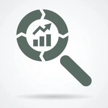 Positive trend found Stock Illustration