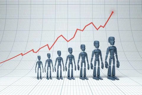 Positive trend Stock Illustration