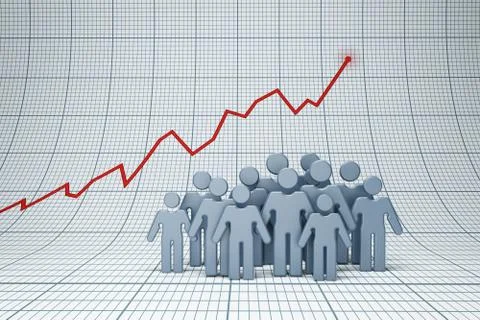 Positive trend Stock Illustration